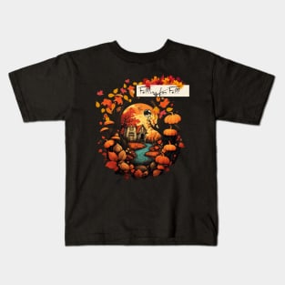 Falling For Fall Autumn Season Kids T-Shirt